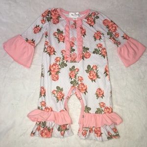 Marie Nicole Sz 3-6m Flowers Ruffles